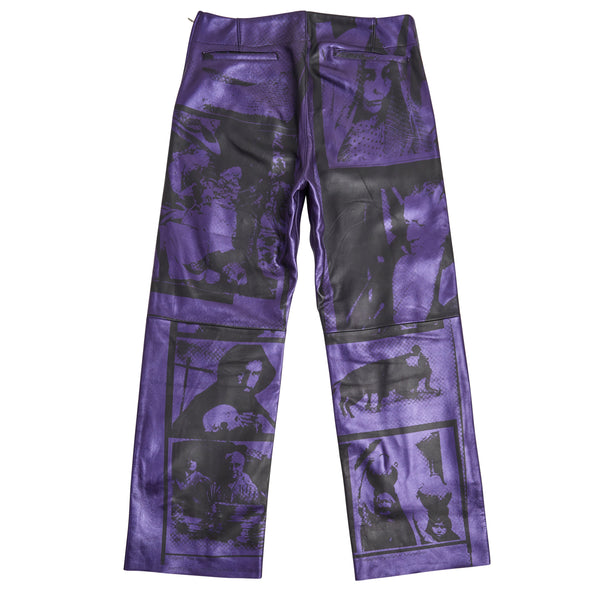 Leather Trouser (Purple)