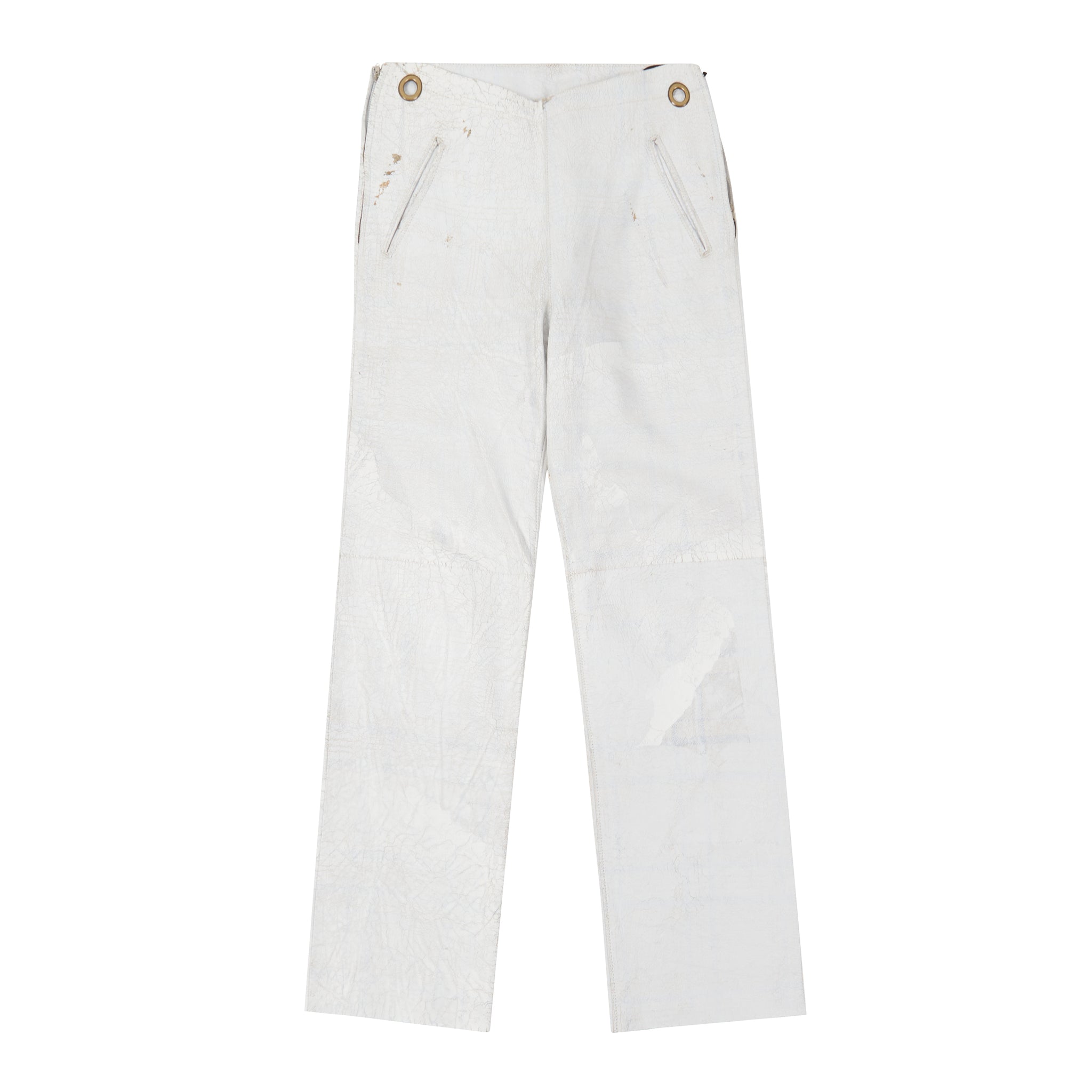 Leather Trouser (Coated White)
