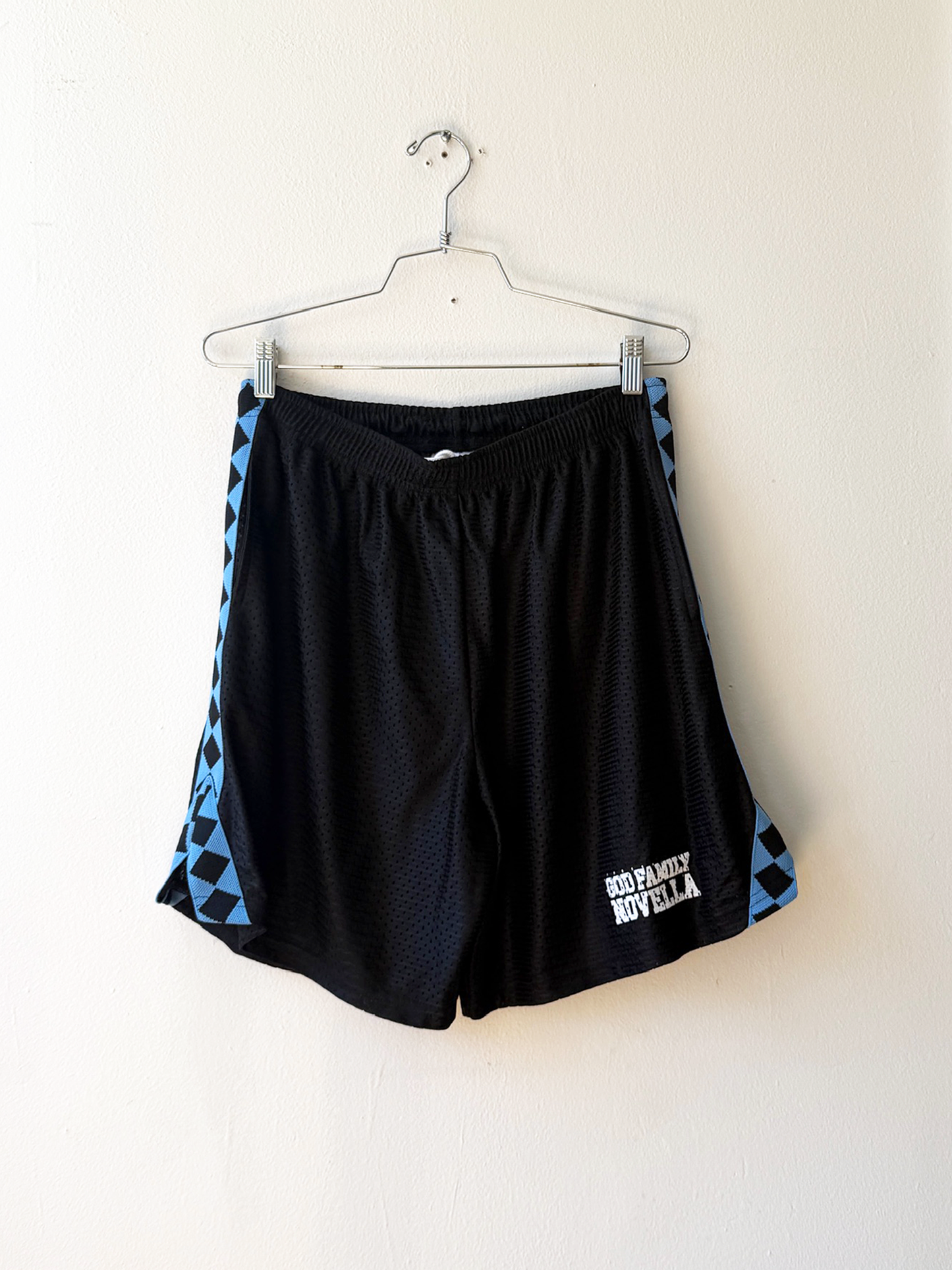 MESH SHORT (BLACK / BLUE DIAMOND)