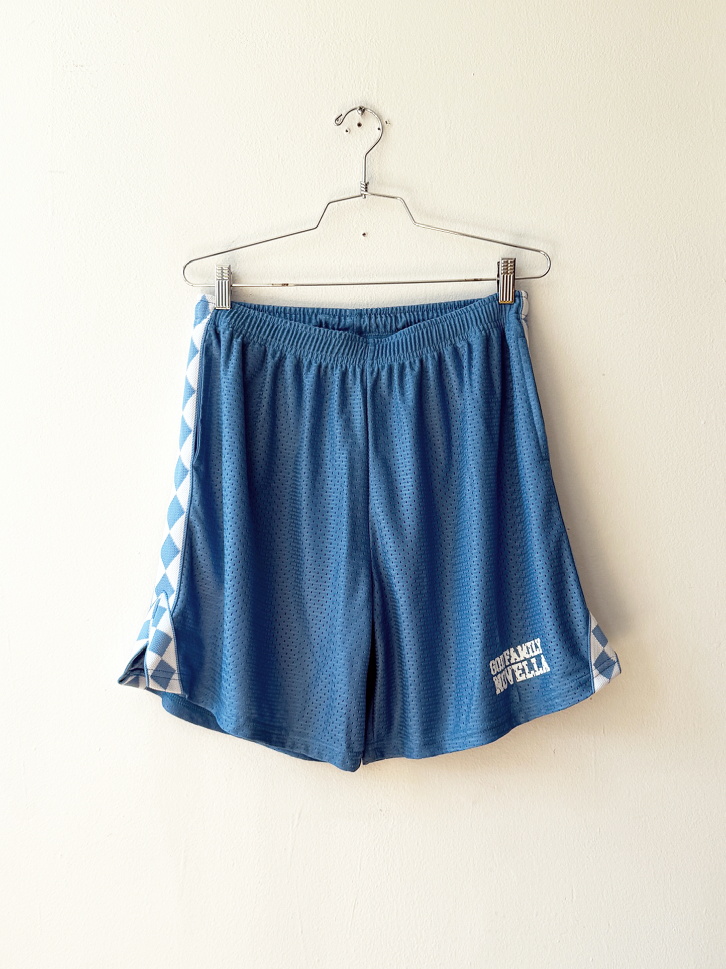 MESH SHORT (CAROLINA BLUE / WHITE DIAMOND)