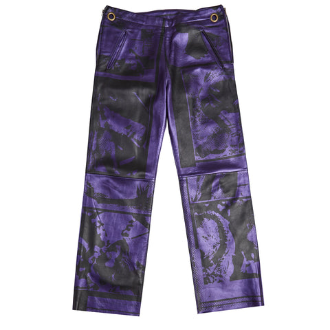 Leather Trouser (Purple)